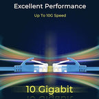 Rapink Cat6a 3ft Ethernet Cables (24 Pack) - Slim, 10G Support, Snagless, Flexible with Gold Plated Connectors