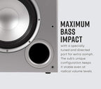 Polk Audio PSW10 10" Powered Subwoofer Home Audio – Power Port Tech, Up to 100 Watts, Big Bass in Compact Design, Easy Setup with Home Theater, Timbre-Matched with Monitor & T-Series Polk Speakers