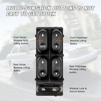 Ford Power Window Switch Replacement for 2002 2003 2004 Ford F250 F350 F450 F550,2002-2003 Explorer, 2002-2005 Excursion Mercury Mountaineer Replacement Button Windows Switches - OE 1L2Z14529BA