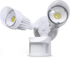 JJC LED Security Lights,Motion Sensor Flood Light Outdoor Fixture,3000LM 27.5W(120W Equiv.),IP65 Waterproof,5000K Daylight White ETL Listed Outdoor Lighting White (Not Solar Powered)