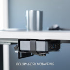 VIVO Adjustable Thin Client Mini PC Mount Bracket, CPU VESA Under Desk and Monitor Arm Computer Holder, Black, MOUNT-PC05C