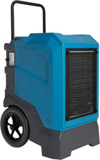 MOUNTO 310 Pints LGR Commercial Dehumidifier with Built-In Pump and Drain Hose – Portable, Heavy-Duty Dehumidifier with Wheels for Basements, Garages, Home, and Job Sites (Blue)