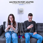 iPhone 16/17 Charger Block,USB C Charger [2 Pack] 35W 3-Port Wall Cube Fast Type C Charging Block PD Power Adapter for iPhone 17/17 Pro Max/16/16Pro/15/15Pro/14 Pro Max/13/12/11, iPad,Galaxy,Pixel 4/3