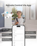 DESLOC C100 Plus Built-in WiFi Smart Lock, Keyless Entry Door Lock with Display, Keypad Deadbolt for Front Door, App Remote Control, Anti-Peeping Password, BHMA Grade 3, Silver