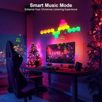 JIMIMORO Hexagon LED Light Panels 8 Pack – RGB Wall Decor Lights with Music Sync, App & Remote – Modular Home & Christmas Decor for Bedroom, Living Room, and Room Decor