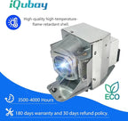 iQubay 5J.J9H05.001/5J.J7L05.001/CS.5J22L.001 for BenQ W1070 W1070+W MX662 W108ST W1080ST+ W1080ST W1250 HT1085ST MH680 MW72 HT1075 i700 MX720 MW721 TH681 TH680 MH630 Replacement Projector Lamp Bulb