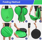 Portable Green Screen Chair, 57 in Greenscreen Backdrop with Stand Double Sided Foldable Green Background, Chroma Key, for Photography Streaming Gaming Photo Zoom Video Chats and Meeting