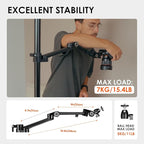 TARION Modular Desktop Camera Mount - 19"/48 cm DSLR Desk Arm with 1/4" Screw Ballhead 360 Degrees Adjustable - Compatible with 35 mm Rods - Titanrig Arm Z