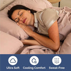 Twin Size 3 Piece Sheet Set - Comfy Breathable & Cooling Bed Sheets Set - Hotel Luxury Bedding for Women, Men, Kids, Teens, Boys & Girls - Deep Pockets, Ultra-Soft and Wrinkle Free - Oeko-Tex - Mauve