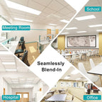 VocgoUU 42-Pack 2x4 LED Flat Panel Light Drop Ceiling, 0-10V Dimmable, 5000K 4000K 3000K Selectable & 50W 40W 30W Switchable, 100-277Vac, ETL & DLC