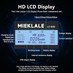 18650 Battery Charger, MIEKLALE 4 Bay Battery Charger with LCD Display Fast Charge for Rechargeable Batteries Li-ion 26650 18650 16340 10440 14500 20700,NI-MH NI-Cd AA AAA