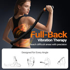 HYAKO S1 3D Flexible Pro Back Massage Rope - Handheld Vibration Therapy Massager & Hands-Free for Lower Back Pain Relief, 3000-7000 RPM Deep Tissue Muscle Massage Gun,Ideal for Athletes,Gym & Home Use
