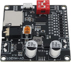 DiGiYes 20W Voice Playback Module DC 6-35V 24-bit DAC Output Support TF Card 32GB for Broadcast Device DIY, Support USB Downloadable Music Player Board