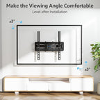 MOUNTUP UL Listed TV Wall Mount, Full Motion TV Mount for Most 26-65 Inch Flat/Curved TVs Fit 16" Wood Stud, Wall Mount TVs Bracket with Dual Swivel Articulating Arm Max VESA 400x400mm up to 88 LBS