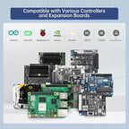 AI Voice Sensor Module Voice Broadcasting Command Recognition Custom Wake Words Programmable Robot Sound Sensor Offline Speak Control for Arduino/RaspberryPi/ESP32/Jetson Development, WonderEcho
