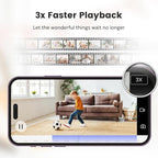owltron Indoor Security Camera 2K, 360° Cameras for Home Security with Motion Detection, 2.4G WiFi for Baby/Pet/Nanny/Camara with Night Vision, Siren Alarm & 2-Way Audio, Compatible with Alexa