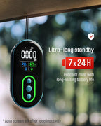 GasDoc DS-399 Portable Carbon Monoxide Detector, 168H Standby, Rechargeable 3-in-1 CO Detector with Audible & Visual Alerts for Travel & Camping, CO Meter for Home, Car & Tent