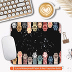Armanza Square Mouse Pad Cute Cat Claw,Personalized Premium-Textured Custom Mouse Mat Design,Washable Mousepad Cloth,Non-Slip Rubber Base Computer Mouse Pads for Wireless Mouse