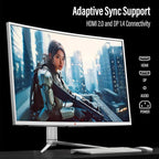 Deco Gear 39 Curved Ultrawide Gaming Monitor, 2560 x 1440, HDR400, 165 Hz, 99% sRGB, HDMI 2.0, DP 1.4 Limited White Edition - Exclusive