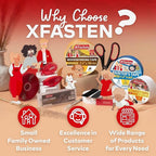 XFasten Double Sided Woodworking Tape 1 Inch x 108 Feet (3-Pack), Residue-Free, Removable Double Sided Woodworking Masking Tape for Wood Template, Mounting Boards MDF Edge Banding, Routing, Anchoring