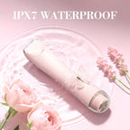 Bikini Trimmer for Women, Flyant 2 in 1 Electric Shaver for Women, Pubic Hair Trimmer Waterproof IPX7 with LED, Bikini Razor for Leg Arm Underarm Bikini Area, Christmas Gifts for Her - Rose Pink