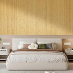 OUZUGIE 1 Pack 96x48 Inch Natural Bamboo Wall Panel – Natural Pole Wrap Paneling for Walls, Ceilings, Cabinets, Furniture – Ideal for Bedroom, Living Room & Office DIY Decor