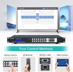 MT-VIKI 8x8 8K UHD HDMI 2.1 Matrix Switcher with Audio De-embedder, 8K@60Hz and 4K@120Hz, EDID, RS232, LAN Port, APP, Web GUI (8 in 8 Out)
