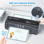 BONSEN A4 Laminator Machine, 9.33-Inch Thermal Laminator with Never Jam Technology, 100 Laminating Sheets, Laminates Photos Cards Documents, 4-in-1 Personal Laminators for Teachers Home Office School