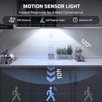 5 Pack Under Cabinet Lighting Wireless 2200maAh Rechargeable LED Motion Sensor Magnetic Light Indoor Closet Lights for Kitchen, Stairs Cool White