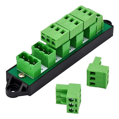 16Amp 300V 3x6 Position Pluggable Terminal Block Distribution Module. OONO D-1653GP
