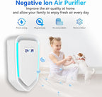 8Pack Air Ionizer for Home Negative Ion Air Purifier Plug In, Mini Filterless Air Freshener Quiet Air Cleaner Portable Air Purifiers Odors Smoke for Home Office, Bedroom, Bathroom