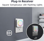 Door Chime, Door Sensor Chime When Door Opens, BITIWEND Door Entry Alarm for Business/Home/Office/Store, 600 FT Range, 32 Chimes 5 Adjustable Volume Door Ringer Alert 1Sensor + 1Receivers White