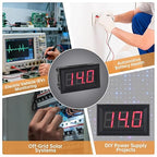 DiGiYes 5 Pack DC 5-120V Digital Mini Voltmeter 2 Wire 0.56 inch LED Display Panel Voltage Meter for Car Motorcycle Battery Monitor (Red)