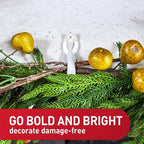 Command Cord Bundlers, Damage-Free Hanging Cord Organizer, No Tools Cord Bundler for Hanging Electrical Cables of Christmas Decorations, 6 Gray Cord Bundlers and 12 Command Strips | Cord Organizer, No Tools, Cord Bundler, 12