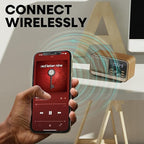 Fuse Hark Bluetooth Radio Speaker | Wireless 10W Charger | FM Radio Speaker with Bluetooth & AUX Input | Alarm Clock | 3 Level Dimmer | Charging Block Included