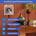 Young Dance Thermostat Lock Box with Key Thermostat Cover Universal Thermostat Lock Box Clear Small Thermostat Guard for Wall Thermostats for All Type Nest Thermostat 4.72''*4.53''*1.97'' or Smaller