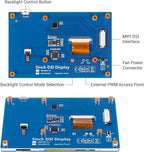 ELECROW 5 Inch Touchscreen Monitor for Raspberry Pi, 800x480 IPS DSI LCD Capacitive Touch Screen Display with Acrylic Stand, Plug and Play, PWM Backlight Control, for Raspberry Pi 5/4/3 (No HDMI)