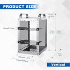 GeeekPi DeskPi RackMate TT Mini Server Cabinet for Mini PC, Network, Servers, Audio, and Video Equipment