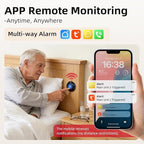 CallToU Wi-Fi Wireless Caregiver Pager Call Button for Elderly at Home, APP Emergency Alert Fall Help System for Seniors, Patients/Disabled Monitoring at Home