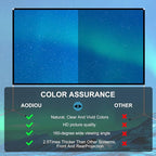 Projector Screen and Stand 100 Inch Portable Outdoor Projection Screen 16:9 4K HD Movie Projection Screen with Carry Bag for Indoor Outdoor Home Theater Film Night Party Camping Foldable Anti Crease
