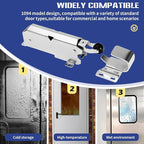 Hydraulic Door Closer, Exposed Installation. Door Closer for Heavy Duty Doors, Walk-in Freezers, Fire Doors and Warehouse Doors | 600,000 Cycles Tested, with Flush to 3/4 Inch Hook