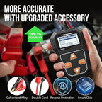 KONNWEI KW208 12V Car Battery Tester, Battery Load Tester Automotive 12V Alternator Starter Tester Digital Auto Battery Analyzer Charging Cranking System Tester for Car Truck Marine Motorcycle Boat