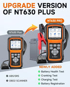 2026 FOXWELL NT630 Pro 2-in-1 ABS SRS Scan Tool & Battery Tester, OBD2 Scanner with 12V Battery Load Analyzer(100-3000CCA), ABS Bleed, BMS/Oil/SAS/EPB Reset, Live Data, Upgraded from NT630 Plus