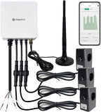 Energy Monitor with 3 * 300A Circuit Level Sensors, Smart Home Power MonitorTrack Electricity in Real Time, WIFi Meter Solar/Net Metering, Home Energy Automation and Control