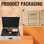 PQWT L3000 Acoustic Water Leak Detector for Home and Outside Ground Wall Water Pipeline Leakage Detection Kit Multi Sensor Professional Noise Reduction Headphone Smart Touchscreen Aluminum Carry Case