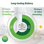 LeapFrog Color Night Vision Video Baby Monitor with 7" HD 1080P, 360° Pan & Tilt, 8X Zoom, Night Light, Humidity & Temperature Sensor, Up to 1000ft Long Range, Secure Transmission: LF920HD