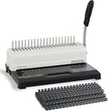 Binditek Binding Machine, 19-Hole, 450 Sheets, Comb Binder Machines with 100 PCS 1/2" Comb Spines, for Letter Size, A5 or Smaller Sizes