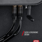 Install Link RCA Audio Cable for Subwoofer or Stereo Cable, Y Adapter 1-Female to 2-Male Splitter, 2pk