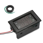 DROK Volt Amp Meter, AC 500V 200A Digital Voltmeter Ammeter Panel, 0.39 Inches LED 2in1 Multimeter, 2-Wire Voltage Amperage Tester Gauge with Current Transformer