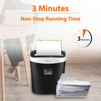 VidaTeco Paper Shredder for Home Office10-Sheet Cross-Cut Shredder with US Patented Cutter,Also Shreds Card/CD/Clip,Paper Shredding Machine for Home Use Heavy Duty with Jam Proof,3.9-Gallon Bin
